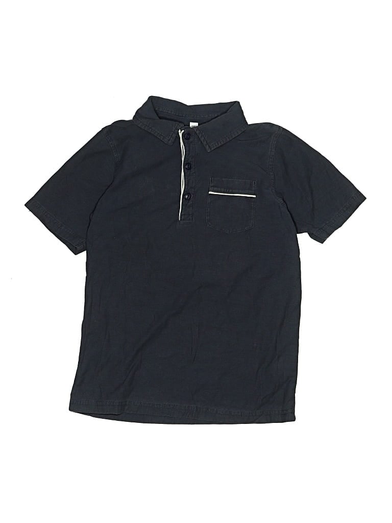 Pre-owned Tea Kids' Short Sleeve Polo Shirt In Blue