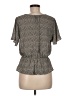 Sienna Sky Gray Short Sleeve Blouse Size M - photo 1