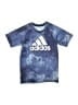 Adidas 100% Polyester Tie-dye Blue Active T-Shirt Size 7 - photo 1