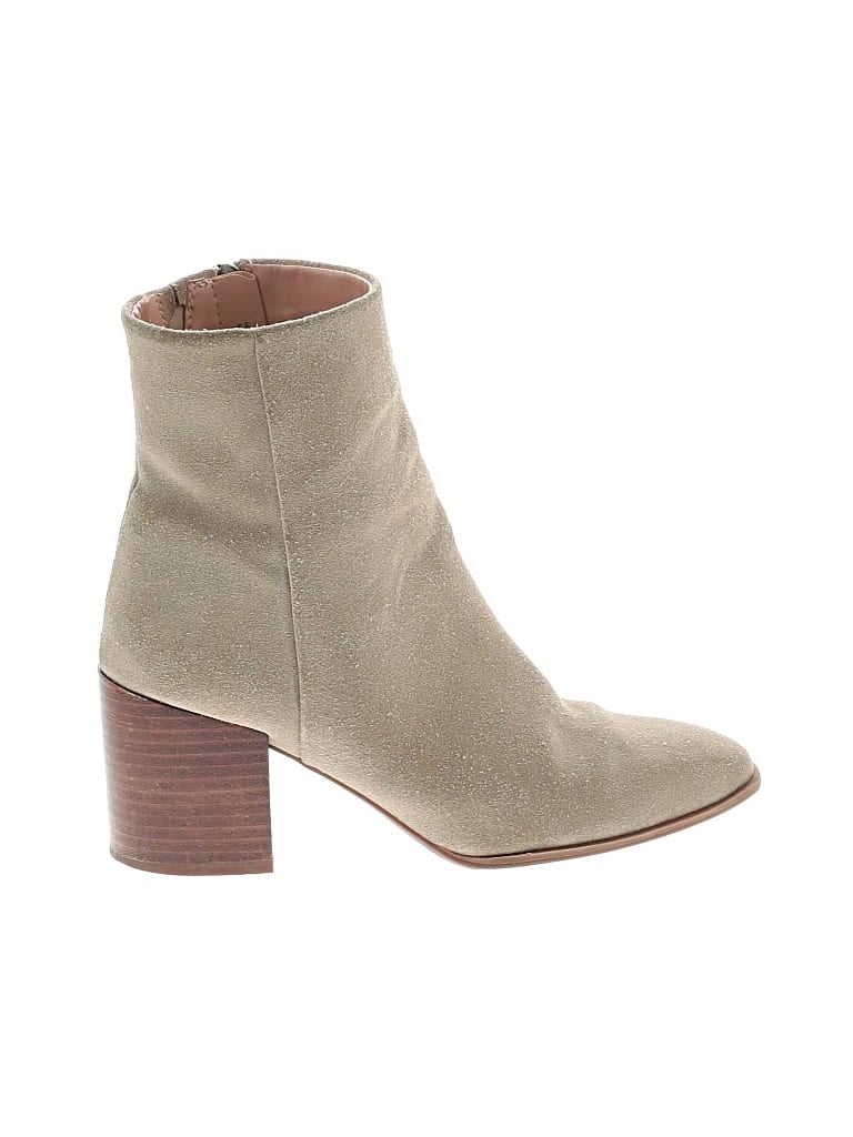 Pre-owned Nordstrom Ankle Boots In Tan