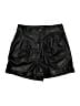 Ci Sono 100% Polyurethane Metallic Black Shorts Size M - photo 1