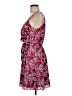 Express 100% Polyester Floral Pink Casual Dress Size M - photo 5
