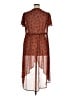 Torrid 100% Polyester Paisley Brown Casual Dress Size 1X Plus (1) - photo 2