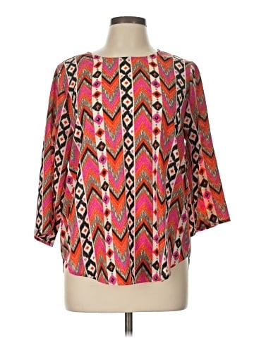 Buttons 3/4 Sleeve Blouse (view 1)