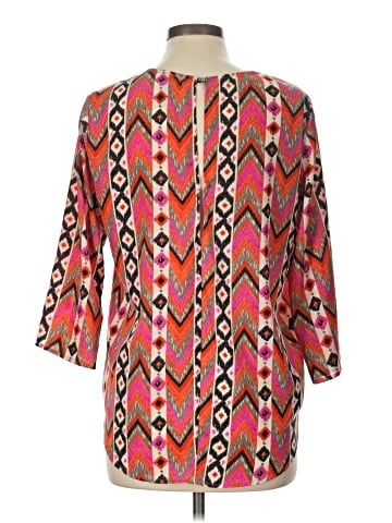 Buttons 3/4 Sleeve Blouse (view 2)