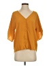 Everly 100% Polyester Orange 3/4 Sleeve Blouse Size S - photo 1
