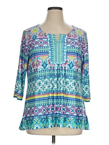 Ruby Rd. 3/4 Sleeve Blouse (view 1)