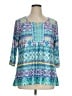 Ruby Rd. Teal 3/4 Sleeve Blouse Size XL Petite - photo 1