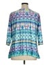 Ruby Rd. Teal 3/4 Sleeve Blouse Size XL Petite - photo 2