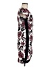 Almost Famous Print Burgundy Cocktail Dress Size M - photo 4
