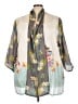 Johnny Was 100% Silk Gray Kimono Size 3X - photo 1