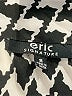 Eric Signature 100% Polyester Houndstooth Silver Long Sleeve Blouse Size 8 - photo 7