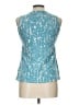Boden 100% Cotton Teal Sleeveless Blouse Size 10 - photo 2