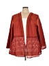 The Pyramid Collection 100% Polyester Red Kimono Size 3X - photo 1