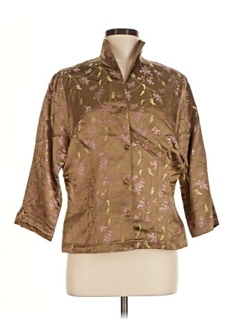 Connie Roberson 3/4 Sleeve Button-Down Shirt (view 1)