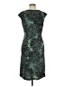 Connected Apparel Print Teal Cocktail Dress Size 8 - photo 2