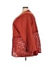 The Pyramid Collection 100% Polyester Red Kimono Size 3X - photo 5