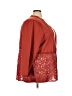 The Pyramid Collection 100% Polyester Red Kimono Size 3X - photo 4