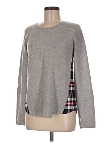 Aqua Cashmere Pullover Sweater (view 1)