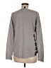 Aqua 100% Cashmere Plaid Gray Cashmere Pullover Sweater Size M - photo 2