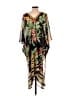 H&M 100% Polyester Black Kimono Size M - photo 2