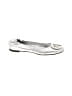 Tory Burch 100% Leather Metallic Silver Flats Size 5 1/2 - photo 1