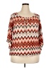 Tacera 100% Polyester Orange 3/4 Sleeve Blouse Size 2X - photo 1