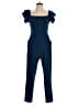 Adelyn Rae Solid Blue Jumpsuit Size S - photo 1