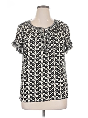 Max Studio Short Sleeve Blouse (view 1)