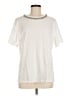 Dee Dee 100% Cotton White Ivory Short Sleeve Top Size M - photo 1