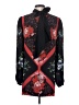 Alexander McQueen 100% Silk Red Black Long Sleeve Silk Top Size EU (IT) 38 / US 2 - photo 2