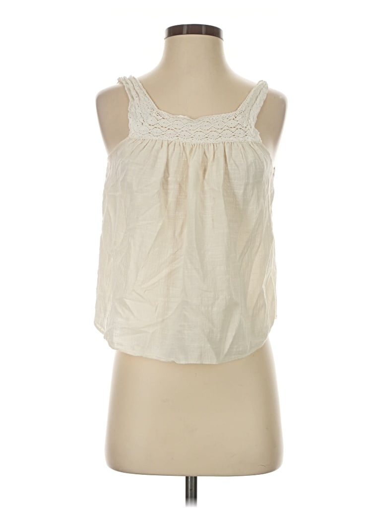 Pre-owned Madewell Sleeveless Blouse In Ivory