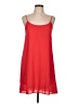 Everly 100% Polyester Solid Red Casual Dress Size L - photo 1