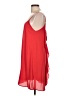 Everly 100% Polyester Solid Red Casual Dress Size L - photo 5