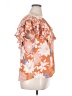 DR2 100% Polyester Orange Short Sleeve Blouse Size XL - photo 4