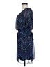 En Focus Studio 100% Polyester Chevron-herringbone Blue Cocktail Dress Size 4 - photo 5