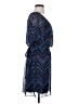 En Focus Studio 100% Polyester Chevron-herringbone Blue Cocktail Dress Size 4 - photo 4