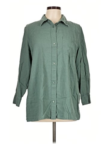 Coldwater Creek 3/4 Sleeve Button-Down Shirt (view 1)