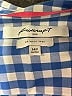 Foxcroft Checkered-gingham Blue 3/4 Sleeve Button-Down Shirt Size 14 (petite) - photo 7