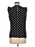 Ann Taylor LOFT 100% Polyester Black Sleeveless Blouse Size M - photo 2