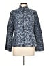 DressBarn Print Blue Jacket Size L - photo 1