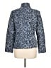 DressBarn Print Blue Jacket Size L - photo 2
