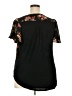 Tempted Hearts Floral Black Short Sleeve Blouse Size 2X - photo 2