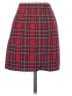Brandy Melville Plaid Red Casual Skirt Size S - photo 2