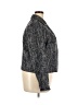 ELOQUII 100% Polyester Tweed Blue Gray Jacket Size 20 Plus - photo 4