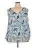 Lane Bryant 100% Polyester Blue Tank Top Size 22 - photo 1