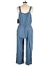 Black Tape_ 100% Tencel Blue Overalls Size L (petite) - photo 2