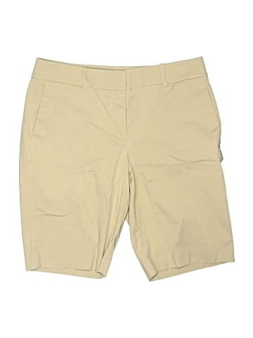 Ann Taylor Khaki Shorts (view 1)