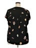 Torrid 100% Rayon Black Short Sleeve Blouse Size 2X Plus (2) - photo 2