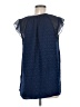 Rebecca Taylor 100% Silk Blue Sleeveless Silk Top Size 6 - photo 2